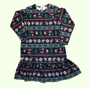 Hanna Andersson Christmas nightgown  with Festive Gnome pattern size 12 NWT